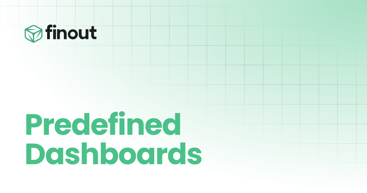 Predefined Dashboards | Finout Docs