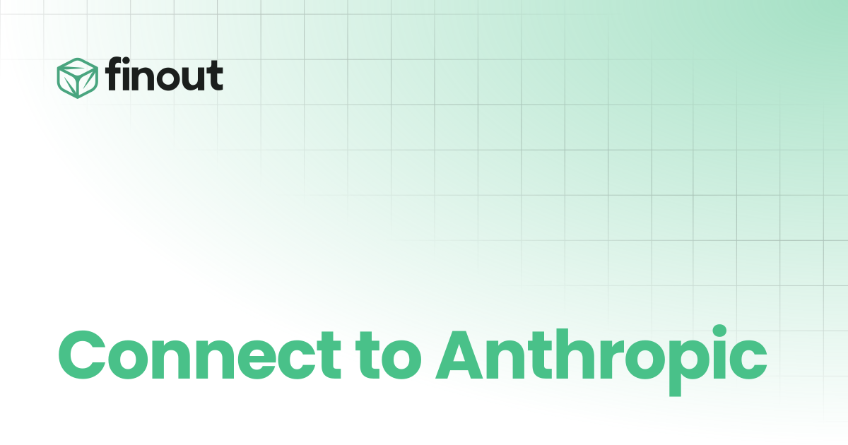 Connect to Anthropic | Finout Docs